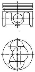 Поршень KOLBENSCHMIDT 40093700 (фото 1)