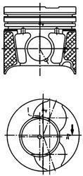 Поршень KOLBENSCHMIDT 40469610 (фото 1)