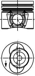 Поршень KOLBENSCHMIDT 40734600 (фото 1)