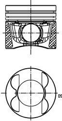 Поршня OM651, 83.00mm +0.50mm KOLBENSCHMIDT 40809620