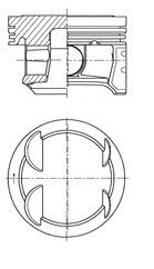 Поршень KOLBENSCHMIDT 41006600