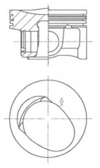 Поршень KOLBENSCHMIDT 41257600