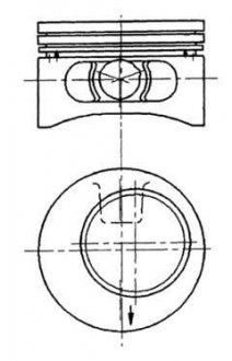 Поршень з кільцями OPEL 86.5 2.0I C20NE (KS) KOLBENSCHMIDT 92123610