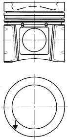 Поршень KOLBENSCHMIDT 94931600