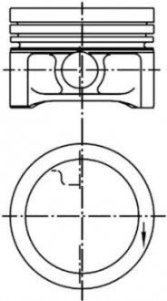 Поршня, 0.6, +0.25, 98- KOLBENSCHMIDT 99455610 (фото 1)