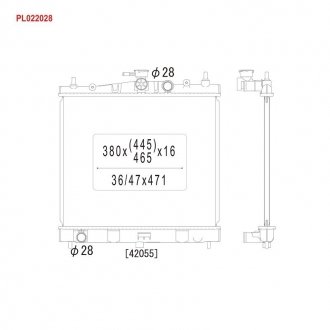 Радиатор системы охлаждения KOYORAD PL022028