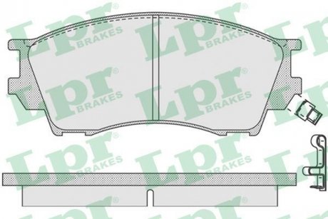 Тормозные колодки, дисковый тормоз (набор) LPR 05P1019