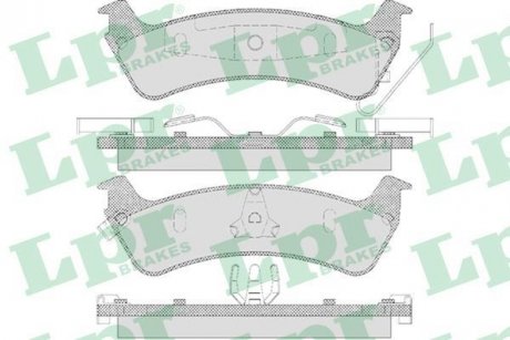 Тормозные колодки, дисковый тормоз (набор) LPR 05P595