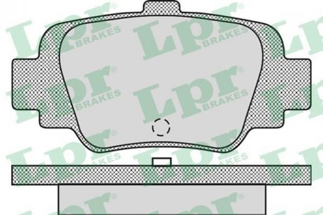 Гальмівні колодки, дискове гальмо (набір) LPR 05P874