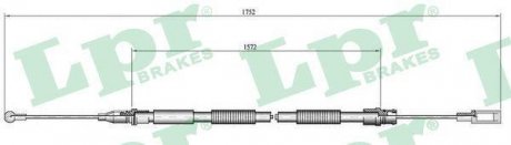 Трос ручного тормоза LPR C0007B