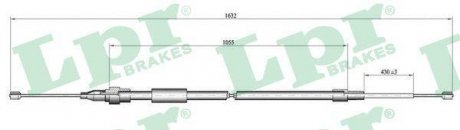 Трос ручного гальма LPR C0063B