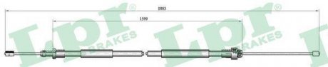 Трос ручного тормоза LPR C0105B