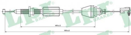 Тросик газа LPR C0147A