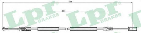 Трос ручного тормоза LPR C0213B