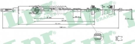 Трос сцепления LPR C0240C (фото 1)
