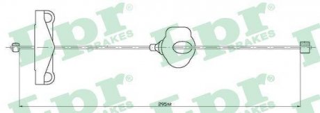 Трос ручного тормоза LPR C0261B