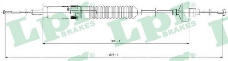 Трос сцепления LPR C0266C