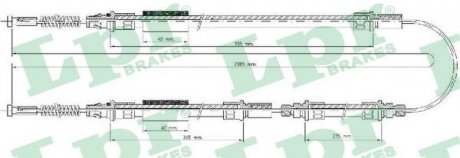 Трос ручного тормоза LPR C0277B