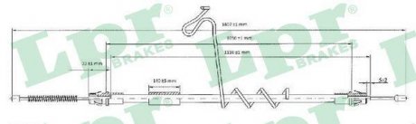 Трос ручного тормоза LPR C0293B