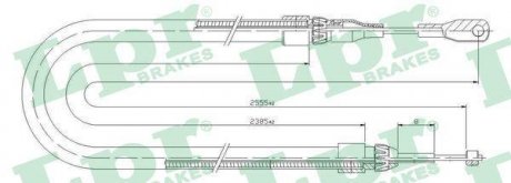 Трос ручного тормоза LPR C0399B