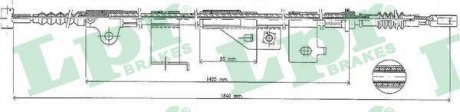 Трос ручного тормоза LPR C0499B