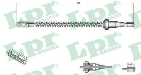 Трос ручного гальма LPR C0556B