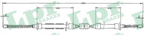 Трос ручного тормоза LPR C0605B