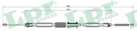 Трос ручного тормоза LPR C0658B (фото 1)