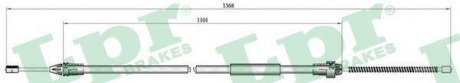 Трос ручного тормоза LPR C0681B