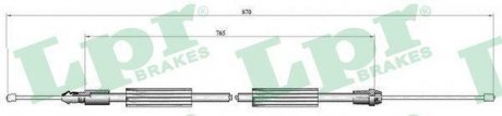 Трос, стояночная тормозная система LPR C0735B