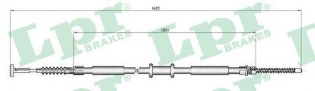 Трос ручного тормоза LPR C0843B