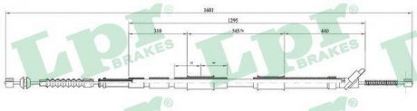 Трос ручного тормоза LPR C0870B