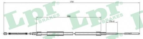 Трос ручного тормоза LPR C0954B