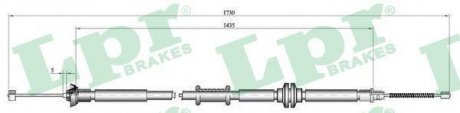 Трос, стояночная тормозная система LPR C1012B