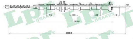 Трос ручного гальма LPR C1042B