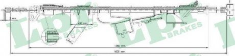 Трос, стояночная тормозная система LPR C1696B