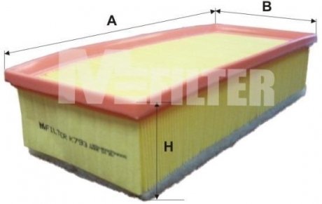 Фільтр повітряний M-FILTER K 793