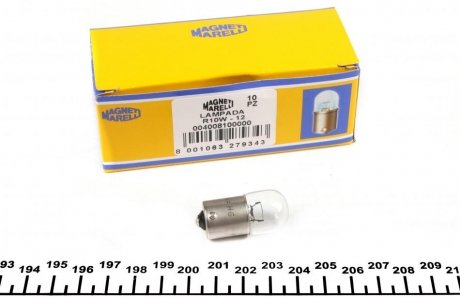 Автолампа R10W BA15s 10 W прозора MAGNETI MARELLI 004008100000