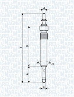 СВЕЧКА РАЗЖАРЕНИЯ MAGNETI MARELLI 062900004304