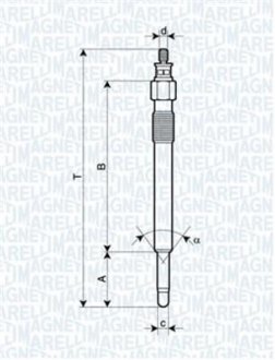 Свічка розжарювання MAGNETI MARELLI 062900020304