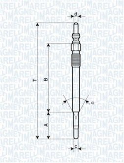 СВЕЧКА РАЗЖАРЕНИЯ MAGNETI MARELLI 062900029304