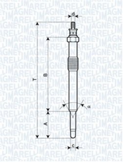 Свічка розжарювання MAGNETI MARELLI 062900049304