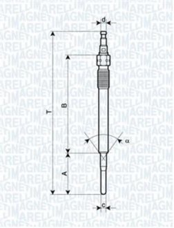 СВЕЧКА РАЗЖАРЕНИЯ MAGNETI MARELLI 062900051304