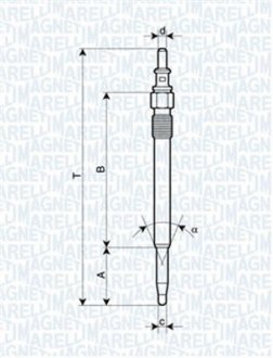 Свічка розжарювання MAGNETI MARELLI 062900052304