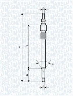 СВЕЧКА РАЗЖАРЕНИЯ MAGNETI MARELLI 062900057304