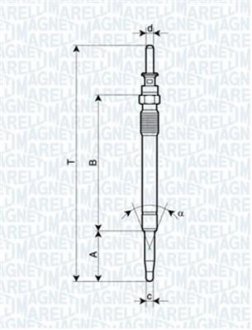 СВЕЧКА РАЗЖАРЕНИЯ MAGNETI MARELLI 062900078304