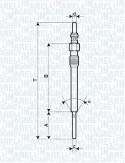 СВЕЧКА РАЗЖАРЕНИЯ MAGNETI MARELLI 062900090304