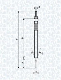 СВЕЧКА РАЗЖАРЕНИЯ MAGNETI MARELLI 062900091304