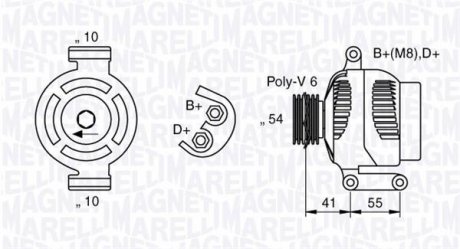 Генератор MAGNETI MARELLI 063377028010