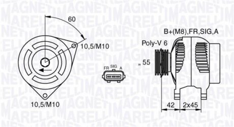 Генератор MAGNETI MARELLI 063377416010